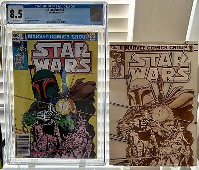 Buy Marvel STAR WARS #68 CGC 8.5 BOBA FETT 1983 Newsstand White Pages • 168.89£