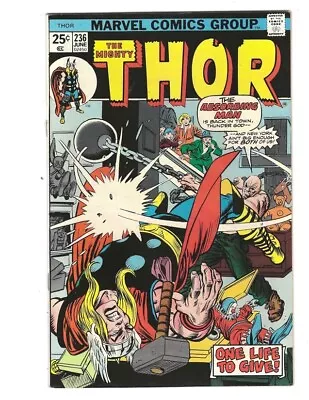 Buy Thor #236 1975 Unread VF+ Or Better!  Absorbing Man! Combine Shipping • 11.91£