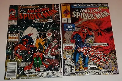 Buy Amazing Spider-man #314,325 Mcfarlane Classics Red Skull 8.0-9.0 1989 • 14.94£