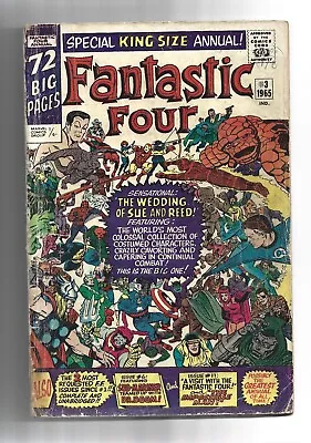 Buy Fantastic Four Annual #3, GD/VG 3.0, Wedding Of Mr. Fantastic & Invisible Girl • 26.38£