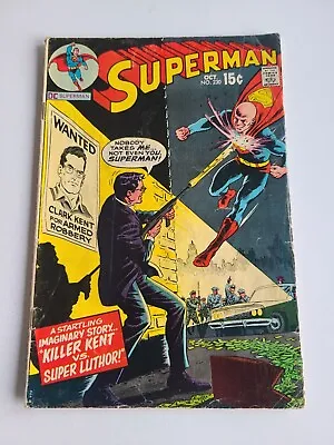 Buy Superman #230  Killer Kent Vs Super Luthor By Bates & Swan! DC 1970 Comic Fine - • 12.65£