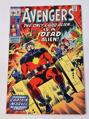 Buy Avengers 89 Kree Skrull War Part 1 Roy Thomas Sal Buscema Bronze Age 1971 • 39.49£