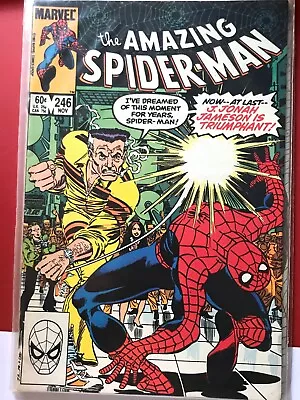Buy Amazing Spider-Man # 246 FN Marvel Comic Book Goblin Hulk Thor Avengers  • 10.45£