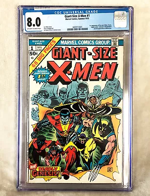 Buy Giant-Size X-Men #1 CGC 8.0 First New X-Men Wolverine Nightcrawler Storm 1975 • 2,389.95£