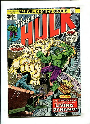 Buy Incredible Hulk #183 1975 Marvel (6.5) Fury At 50,000 Volts! • 7.65£