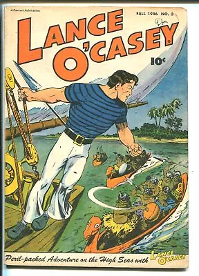 Buy Lance O'Casey #3 1946-Fawcett-Whiz Comics Hero-VF MINUS • 149.42£