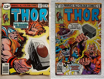 Buy Lot Of 2: Thor #281 Ğ  (1978) (Marvel Comics Bronze Age) (Newsstand) • 2.19£