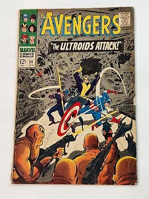 Buy The Avengers 36 Marvel Comics Roy Thomas Don Heck  Silver Age 1967 • 27.98£
