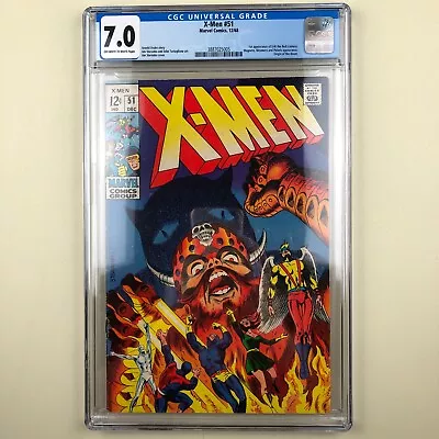 Buy (Uncanny) X-Men #51 (1968) CGC 7.0, 1st Erik The Red • 98.79£