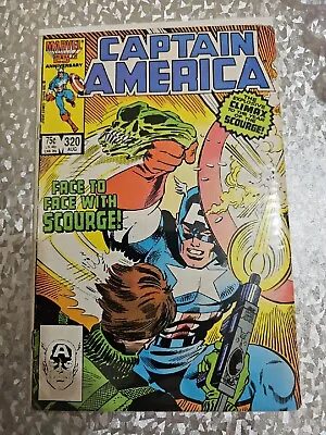 Buy CAPTAIN AMERICA - Face To Face With Scourge! - Marvel Comics - 320 Aug  • 3£