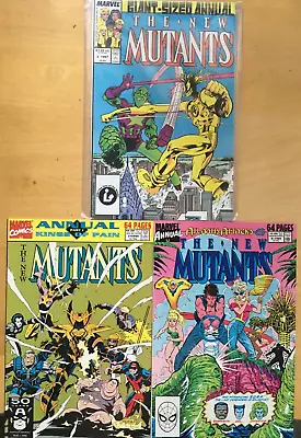 Buy NEW MUTANTS , MARVEL 1983 VoL 1 : Set Of 3 Annuals : 3 (1987), 5 (1989), 7 (1991 • 9.99£