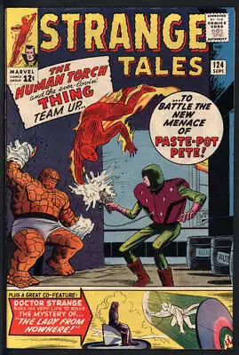 Buy Strange Tales #124 7.0 // Human Torch + Thing Stories Begin Marvel 1964 • 93.54£