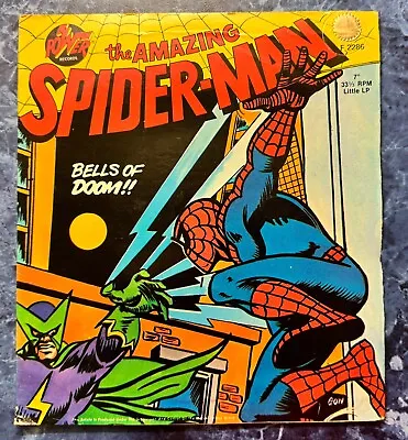 Buy Amazing Spider-Man 1974 Vintage Marvel Comic 7 Inch Vinyl Record Story Stan Lee • 10£