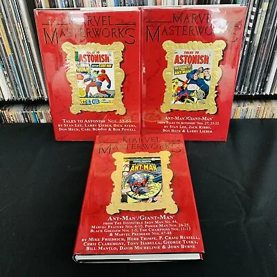 Buy Marvel Masterworks Tales To Astonish Ant-Man Giant-Man 3 Volume Hardcover Lot • 237.08£