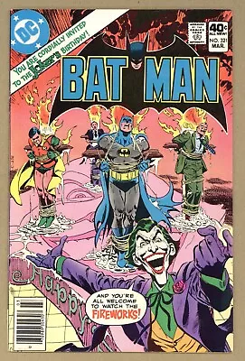 Buy Batman 321 (FVF) JOKER Cover Story! Wein Simonson Newsstand 1980 DC Comics Y199 • 23.19£