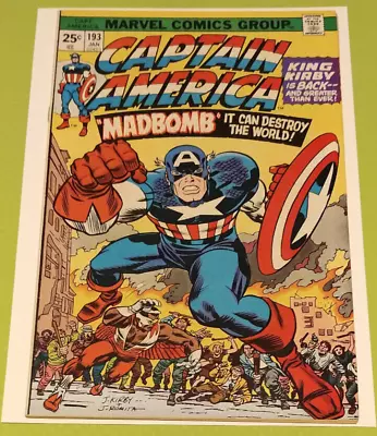 Buy Captain America #193 Kirby's Returns 1976 MADBOMB • 27.98£