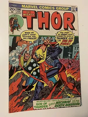 Buy The Mighty Thor 208 Marvel Comics Bronze Age 1973 • 5£