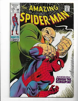 Buy Amazing Spider-man 69 - Vg/f 5.0 - Kingpin - Gwen Stacy - Josh Kittling (1969) • 63.67£