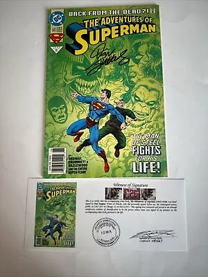 Buy The Adv Of Superman #500, Autographed, DC Comics 1993 - Dan Jurgens • 18.08£