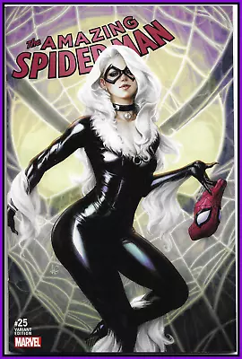 Buy Amazing Spider-man #25 (2017) Artgerm 'black Cat' Full Color Variant Marvel Nm • 15.82£