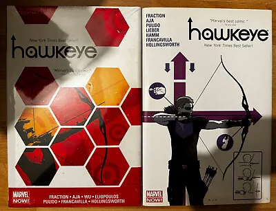 Buy Hawkeye Volume 1 &2 Oversized Hardback Hardcover Graphic Novel Marvel Comics • 24.95£