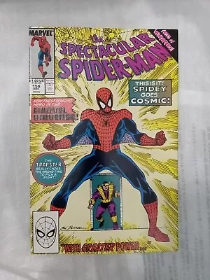 Buy Spectacular Spiderman 158 First Appearance Cosmic Spidey 1989 Comic Book • 5.38£