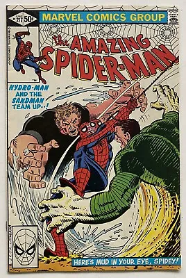 Buy The Amazing Spider-man Hydro-man & Sandman Team-up #217 June 1981 Marvel Comics • 9.47£