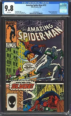 Buy Amazing Spider-man #272 CGC 9.8 NM/MT WP 1st APP Slyde Marvel Comics 1986 • 71.53£