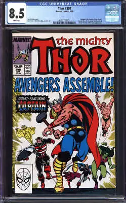 Buy Thor #390 Cgc 8.5 White Pages // Marvel Comics 1988 • 39.42£