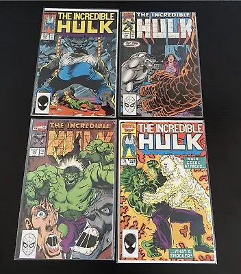 Buy Marvel Comics Books Lot Of 4 Rare Key Hulk #372,327,339, 374 The Incredible Hulk • 15.81£