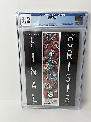 Buy Final Crisis #7 CGC Graded 9.2 White Pages Variant Cover • 31.47£