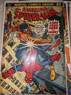 Buy The Amazing Spider-man 123. 1973 Luke Cage And Gwen Stacy's Funeral • 65£