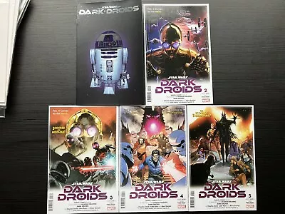 Buy Star Wars DARK DROIDS Full Set #1,2,3,4,5 Marvel Comics Adult Brand New Foil • 29.99£