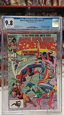 Buy MARVEL SUPER HEROES SECRET WARS #3 (1984) CGC Graded 9.8 ~ WHITE Pages • 79.95£