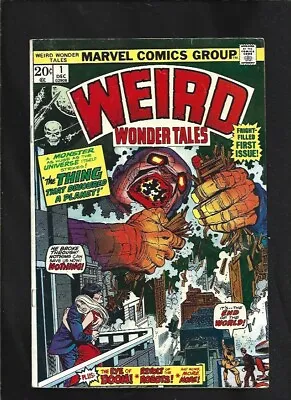 Buy Weird Wonder Tales #1 Vg+ 1973 Marvel  (free Ship On $15 Order!) • 10.07£