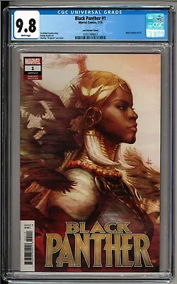 Buy Black Panther #1 (2018) CGC 9.8! White Pages! Artgerm Lau Variant!! Shuri!! • 60.19£