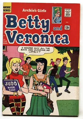 Buy Archie's Girls Betty And Veronica #116--1965--Judo Cover--VG • 27.82£