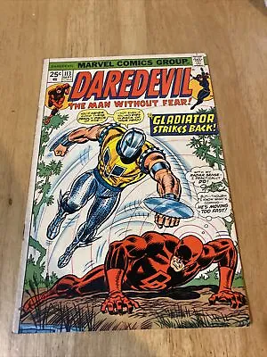 Buy Daredevil #113 - The Gladiator - Vintage 1974 Marvel • 15.84£