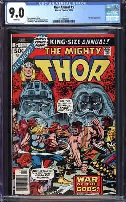 Buy Thor Annual #5 Cgc 9.0 White Pages // Marvel Comics 1976 • 97.31£