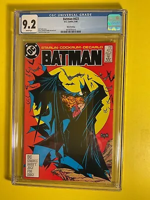Buy Batman #423 Classic 3rd Print McFarlane Cover CGC 9.2  White Pages DC 1988. • 134.40£