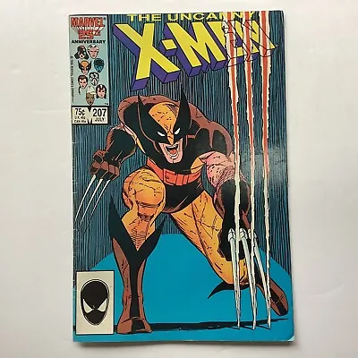 Buy Marvel Comics Uncanny X-Men #207 Wolverine 1986 • 6.50£