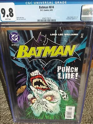 Buy Batman #614 CGC 9.8 Hush Part 7, Joker, Harley Quinn NM/M • 60.82£