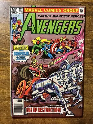 Buy The Avengers 208 Newsstand Captain America Gene Colon Cover Marvel Comics 1981 • 3.91£