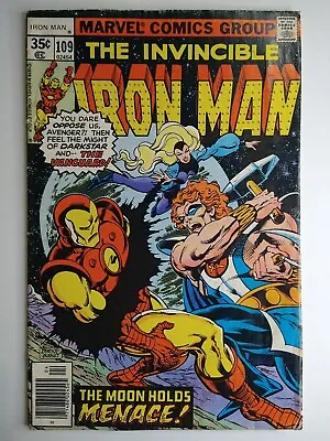 Buy Marvel Comics Iron Man #109 1st Appearance 5th Crimson Dynamo And Vanguard FN/VF • 7.71£