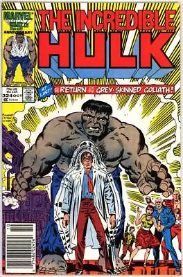 Buy Incredible Hulk 324 Vf/nm 9.0 Return Of Grey Hulk Newsstand Marvel Copper Bin • 19.79£