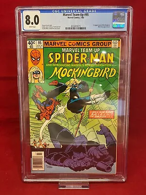 Buy Marvel Team-Up #95 CGC 8.0 Spider-Man Graded Comic 1st Appearance Of Mockingbird • 47.96£