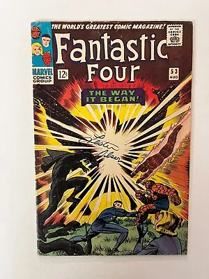 Buy Fantastic Four 53 (3.0 GD/VG) 2nd App/Origin Of Black Panther, 1st App The Klaw • 23.72£