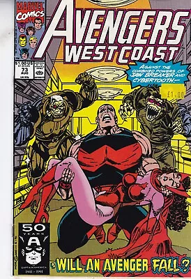 Buy Marvel Comics Avengers West Coast #73 August 1991 Fast P&p Same Day Dispatch • 4.99£