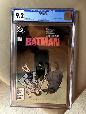 Buy 🔑💎🔥 BATMAN #404 (DC, 1987) CGC 9.2 ~ FRANK MILLER ~ YEAR ONE ~ White 🔥🔑💎 • 40.17£