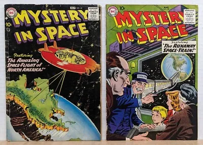 Buy MYSTERY IN SPACE Comic Lot Issues 44 (1958) 50 (1959) DC Comics GD/VG • 15.86£